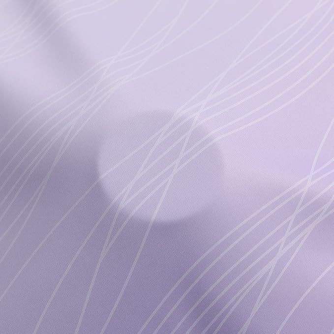 Estelar Textiler Lilac and Greyish White Blackout Curtains & Drapes - Image 8