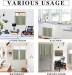 RYB HOME Blackout French Door Window Curtain Covering, Rod Pocket Thermal - Image 7