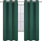 LEMOMO Dark Green Thermal Blackout Curtains/42 x 72 Inch/Set of 2 Panels Room - Image 2