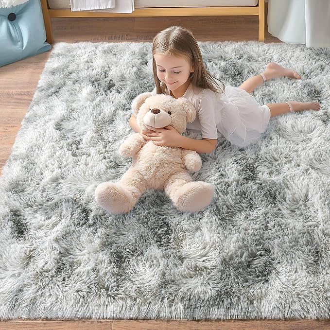 Pionblank Large Rug for Living Room 6x9 Feet, Modern Soft Shag Area Rug - Image 7