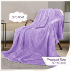 4 Pack Fleece Throw Blankets 50x60 Inches - Image 3