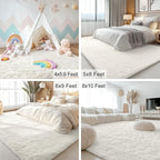 OLANLY 4x10 Area Rugs for Living Room Bedroom, Machine Washable Soft Fluffy - Image 7