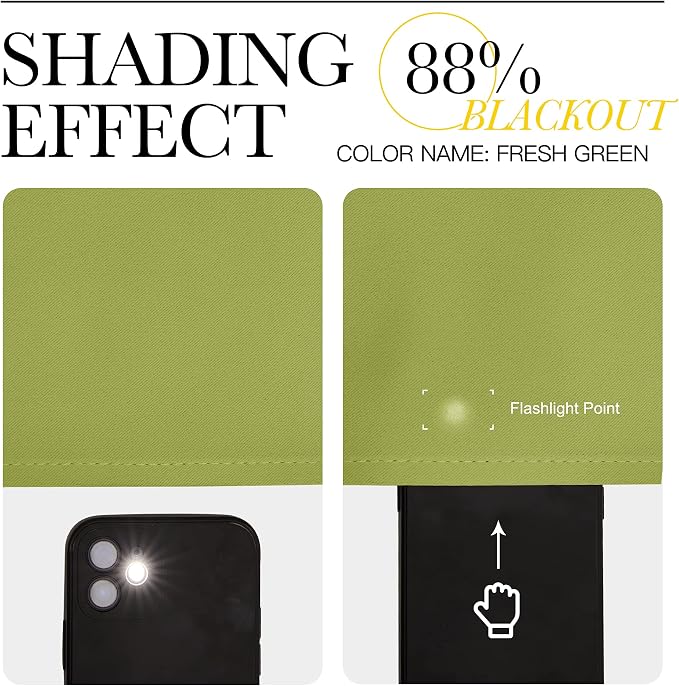NICETOWN 2 Panels Blackout Curtains, Rod Pocket Thermal Insulated Drapess - Image 5