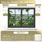 Gold Curtain Rods for Windows 66-184 Inch Heavy Duty Wrap Around Blackout - Image 9