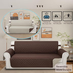 Reversible Couch Cover for 3 Cushion Couch Sofa Cover Washable for Pet Friendly - Image 2