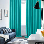 Deconovo Blackout Curtains, Thermal Insulated, W52 x L45 2 Panels, Back Tab - Image 4