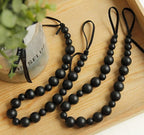 OCIOLI 2 Pieces Wood Bead Curtain Tieback Boho Curtain Tiebacks Curtain - Image 2
