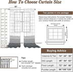 Chyhomenyc Taupe Sheer Curtains 84 Inches Long 2 Panels Set- Light Filtering - Image 5