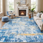Rugflix 8x10 Area Rugs for Living Room, Washable Large Rug Stain-Resistant Low by RugflixAreaRugs
