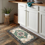 Yamaziot Washable Area Rug, 2x3 Small Entryway Rug Non-Slip Boho Vintage Rug - Image 6
