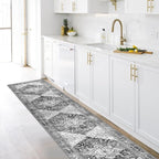 Yamaziot Washable Runner Rug, 2x10 Non-Slip Boho Vintage Hallway Rug Runner - Image 7