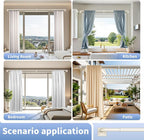 Beige White Curtain Rods for Windows 28-48Inch Heavy Duty French Return Rod - Image 7