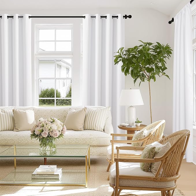 NICETOWN 100% Blackout Window Curtain Panels 90 inch Length - Image 6