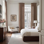 Caramel Brown Linen Curtains for Living Room Extra Long 126 Inches Long Back - Image 7