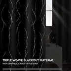 Deconovo Black Out Curtains for Kitchen, 42 x 45 Inch Length 2 Panels Set - Image 5