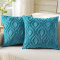 decorUhome Summer Throw Pillow Covers 26x26 Inch Set of 2, Soft Plush Faux Wool by decorUhome