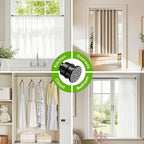 2 Pack Spring Tension Rods 28-48 Inches No Drill Tension Curtain Rods Black - Image 2