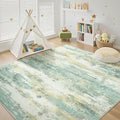 Rugflix 8x10 Area Rugs for Living Room, Washable Large Rug Stain-Resistant Low by RugflixAreaRugs