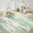 Rugflix 8x10 Area Rugs for Living Room, Washable Large Rug Stain-Resistant Low by RugflixAreaRugs