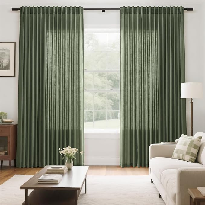 Nanspring Extra Wide Linen Curtains - Image 7