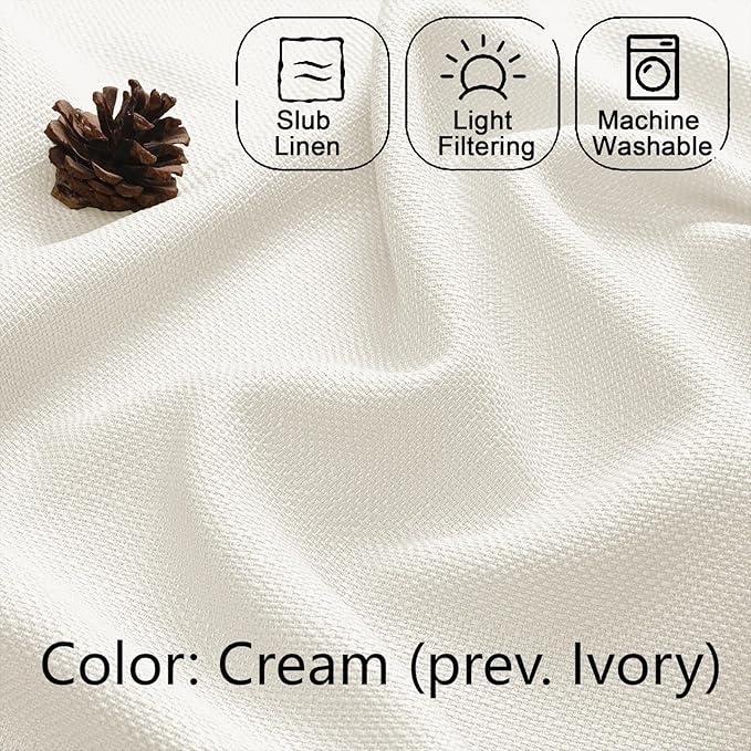 Chyhomenyc Cream Short Curtain Valance - Image 5