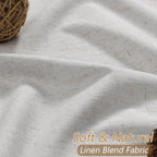 Guken Natural Extra Long 100% Black Out Curtains 120 Inch Length 2 Panels Set - Image 3