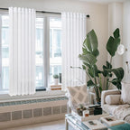 Pitalk White Curtains 38 Inch Wide - Image 6