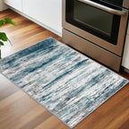 KOZYFLY Modern Abstract Small Area Rugs 2x3, Washable Kitchen Rug Non-Slip Soft - Image 3