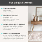 Washable Farmhouse Living Room Rug, 8x10 Area Rugs - Image 7