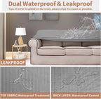Easy-Going 100% Waterproof Chair Couch Cover, Dual Waterproof Sofa Cover - Image 3