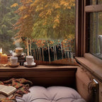 Rustic William Morris Inspired Autumn Forest Decor Pillow Covers 18x18 - Image 3