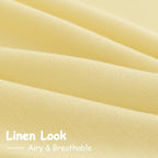 Yellow Linen Curtains 102 Inches Long - Image 5