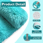 yulidayang Soft Round Area Rug for Kids Bedroom, Fluffy Fuzzy Shaggy Rug - Image 4