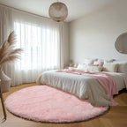 ONASAR Light Pink Round Area Rugs 6ft - Image 9