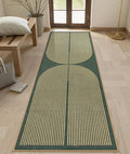 Lahome Enfys Modern Rainbow Easy Jute Kitchen Runner, 2x8 Indoor Outdoor Runner by Lahome