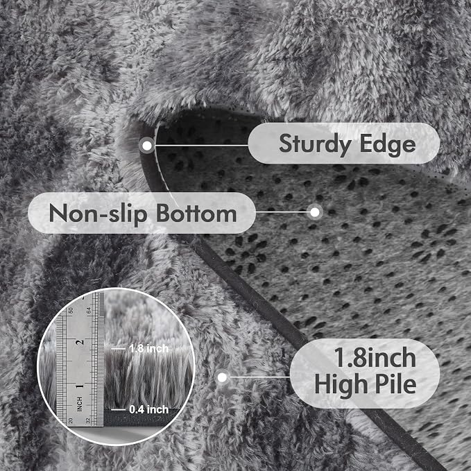 8x10 Ft Extra Large Shag Rugs for Living Room, Ultra Soft Fluffy Furry Area - Image 7