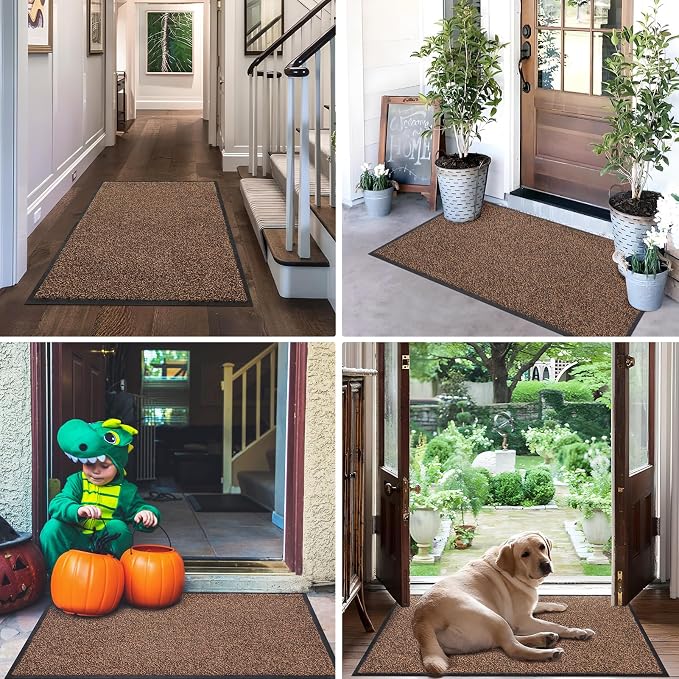 Mibao Front Door Mat, Dirt Trapper Welcome Mat - Image 7