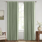 MIULEE 100% Blackout Linen Curtains by MIULEE