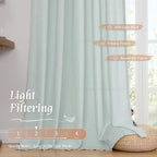 LAMIT Linen Sheer Curtains 84 inch - Image 4