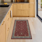 Hazo Haus Burgundy 2x4 Washable Entry Rug - Image 3