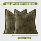 HPUK Fall Chenille Soft Throw Pillow Covers 18x18 Set of 2, Accent Cushion - Image 7
