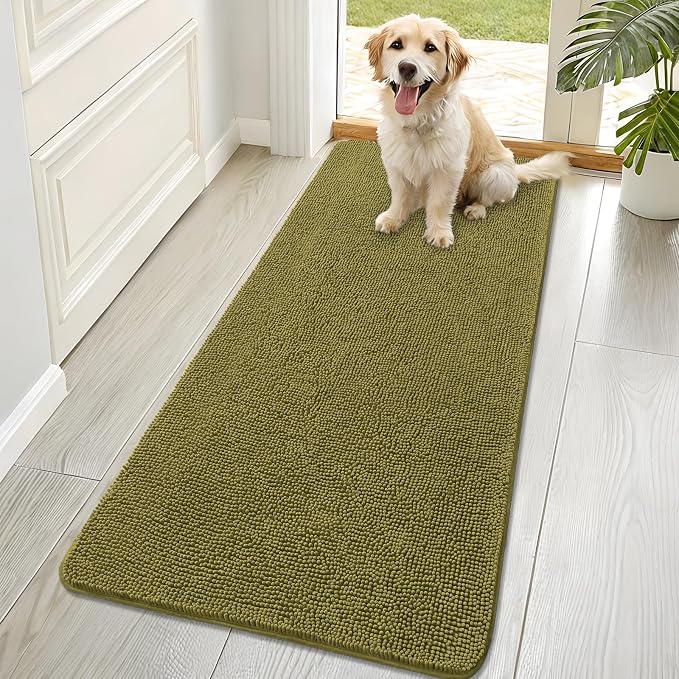 OLANLY Dog Door Mat for Muddy Paws 70x32, Absorbs Moisture and Dirt, Absorbent by OLANLY
