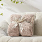 Snuggle Sac Queen Size Bedding Blanket Taupe, Super Soft Warm Microfiber - Image 6