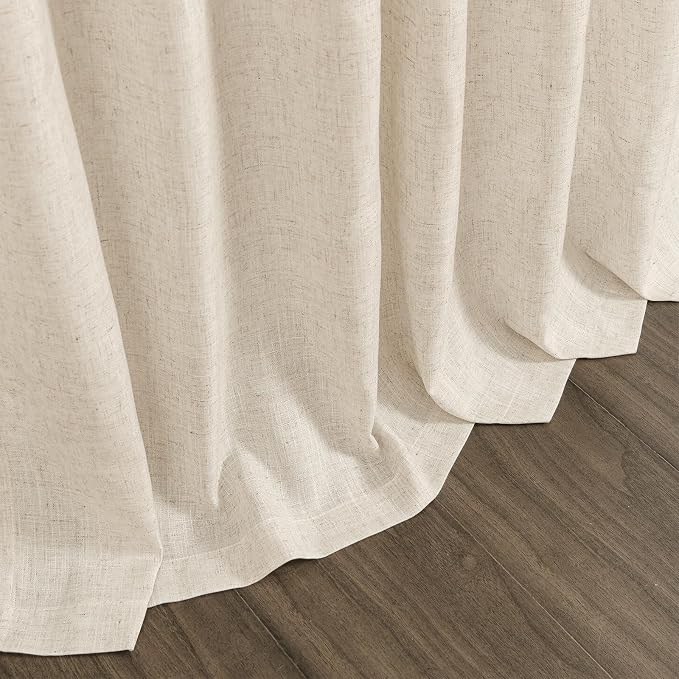 Linen Curtains for Living Room 72 Inches Long Modern Farmhouse Decor Light - Image 9