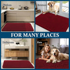 OLANLY Dog Door Mat for Muddy Paws 47x24, Absorbs Moisture and Dirt, Absorbent - Image 8