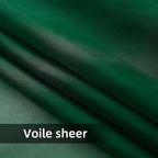 youleyar Solid Sheer Rod Pocket Curtain Voile Draperies 2 Panels White Beige - Image 5