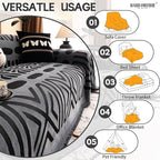 HANDONTIME Boho Couch Cover Blanket Geometric Striped Pet Covers - Image 7