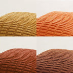 Fancy Homi Set of 4 Burnt Orange Fall Decorative Throw Pillow Covers 16x16 Inch - Image 5