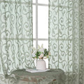 OWENIE Furman Sage Green Semi Sheer Curtains 72 inches Long by OWENIE