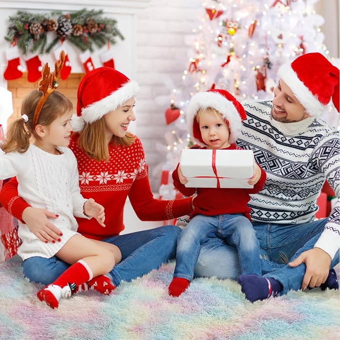 yulidayang Rainbow Fluffy Round Area Rugs - Image 6